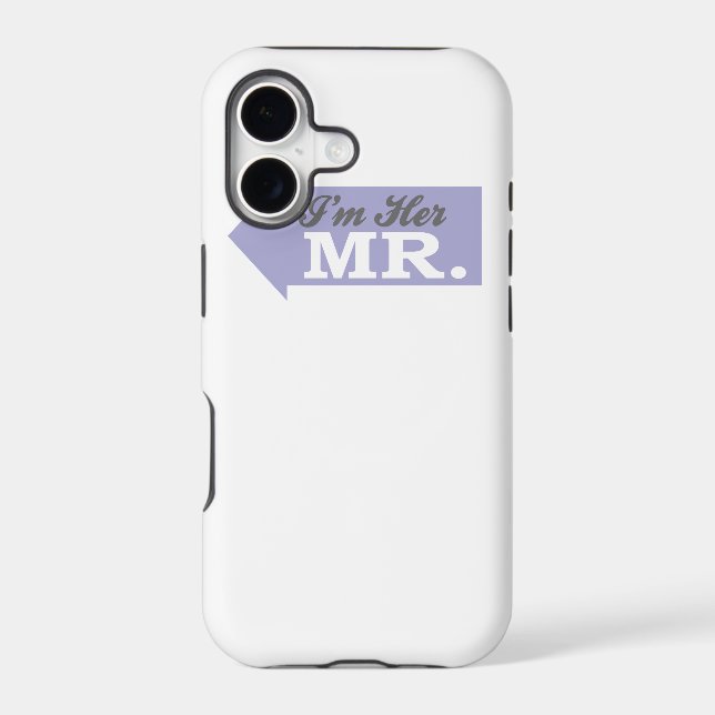 I'm Her Mr. (Violet Arrow) Iphone Case (Back)