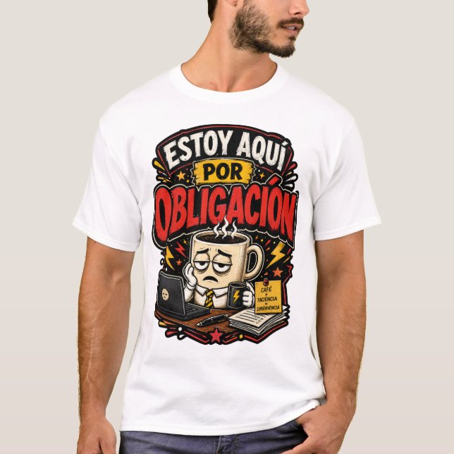 I'm here because I have to be T-Shirt (Front)