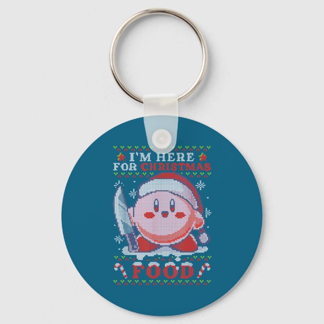 I'm Here For Christmas Food  Keychain (Front)