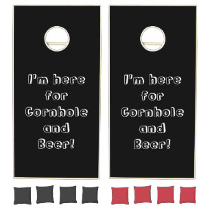 I'm here for Cornhole and Beer Funny Set