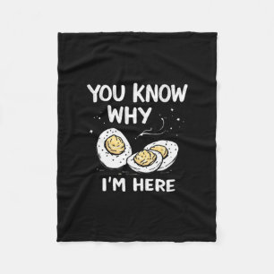 I'm Here For Deviled Eggs Thanksgiving Apparel. Fu Fleece Blanket