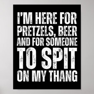 Im Here For Pretzels And Beer Ual Adult 2025 Poster