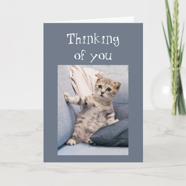 I'm here for you when things are Scary Cute Kitten Card (Front)