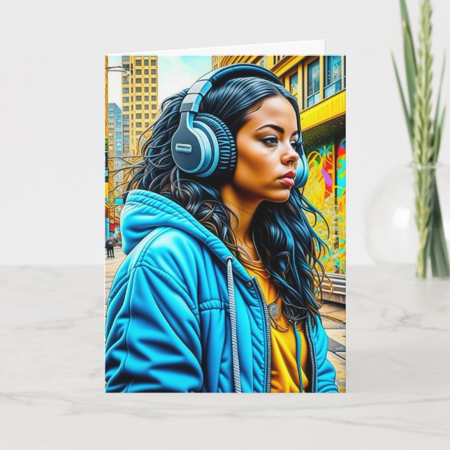 I'm Here if You Need Me, Just Holla Card (Front)