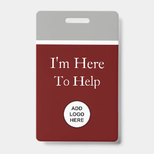 I'm Here To Help Logo Template Badges