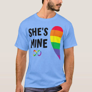 im hers shes mine matching for pride lesbian coupl T-Shirt