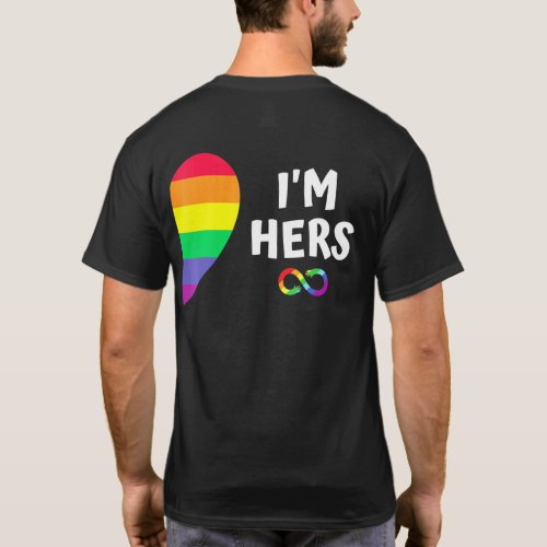 Im Hers Shes Mine Matching For Pride Lesbian Coupl T_Shirt