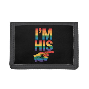 I'm His Gay Couple Matching LGBTQ Pride Trifold Wallet