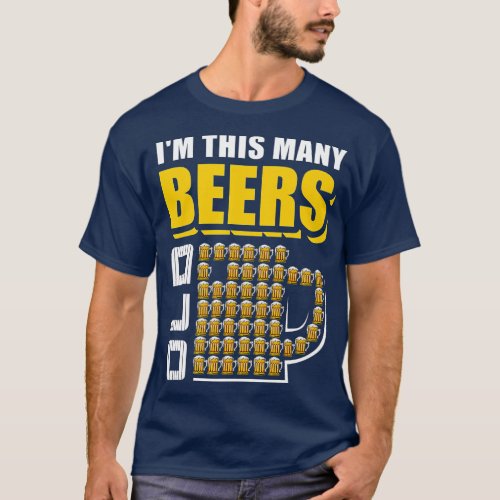 Im his Many Beers Old 49th Birthday 49 Years Funny T_Shirt