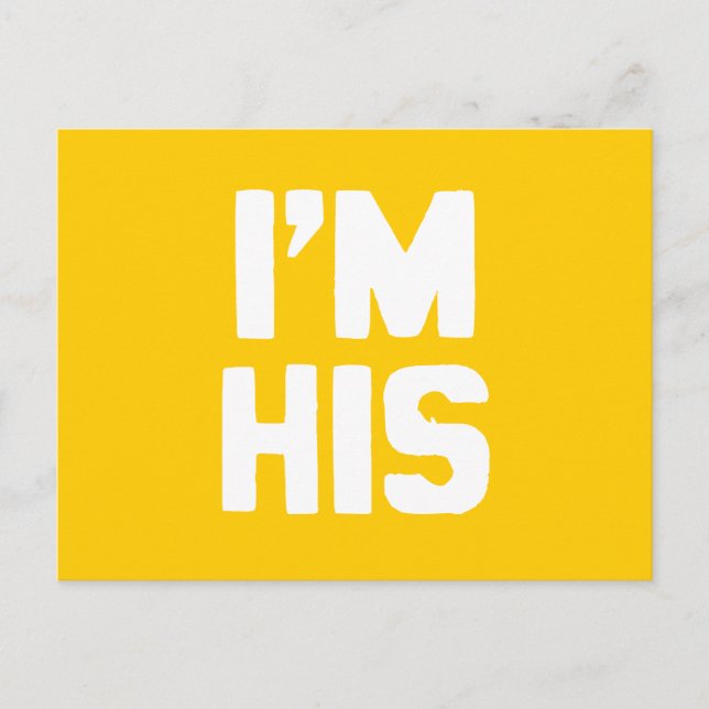 I'M HIS POSTCARD (Front)