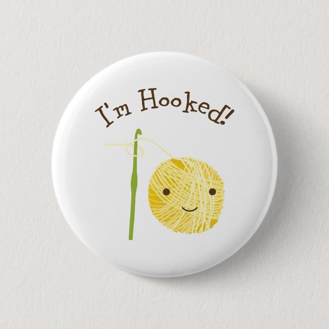 I'm Hooked Button (Front)