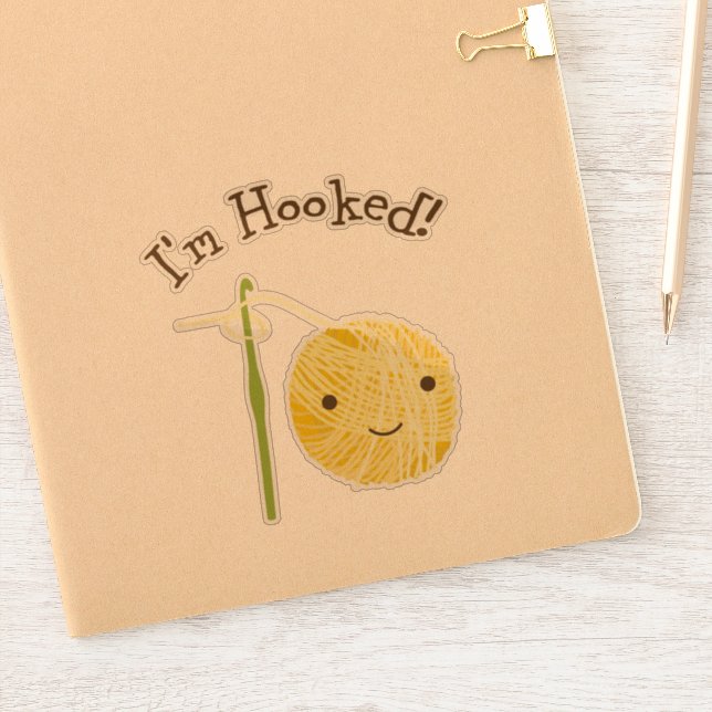 I'm Hooked  Sticker (Notebook)