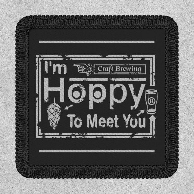I'm Hoppy To Meet You Patch (Front)