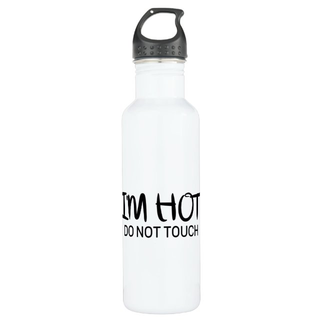I'm hot Do not touch Stainless Steel Water Bottle (Front)