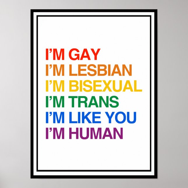 I'm Human Like You Poster (Front)