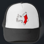 I'm Hung Trucker Hat<br><div class="desc">Holiday Humor T-shirts and Apparel Funny Holiday Gear: T-shirts,  Hoodies,  Stickers,  Buttons,  and gifts.</div>