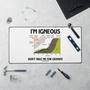 I'm Igneous Don't Take Me For Granite Desk Mat