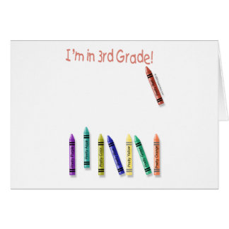 I'm in 3rd Grade! Cards