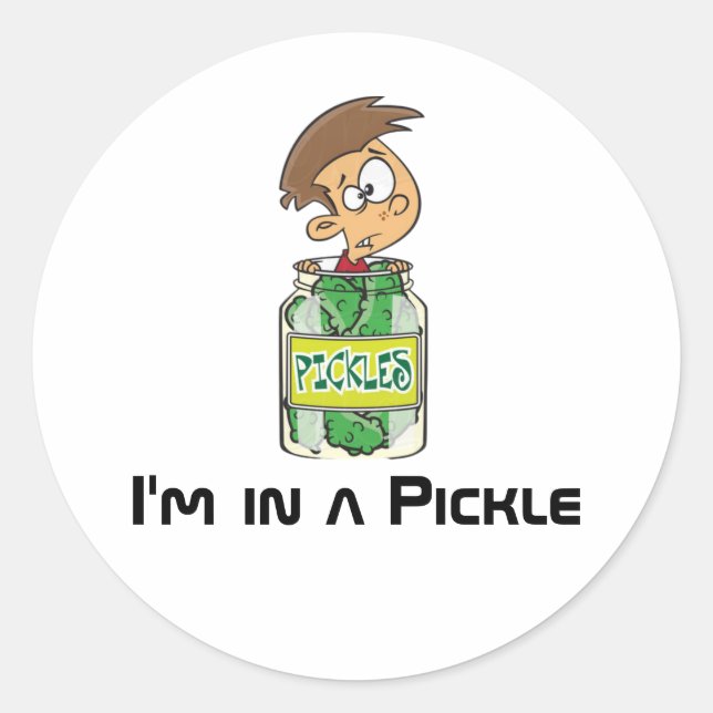 I'm in a Pickle Classic Round Sticker (Front)