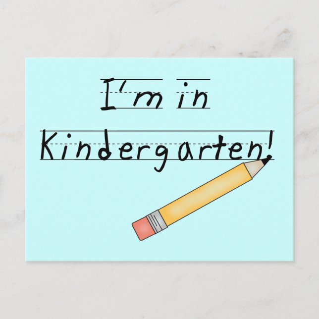 I'm in Kindergarten Tshirts and Gifts Postcard (Front)