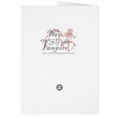 I'm In Love with a Vampire Cards (Back)