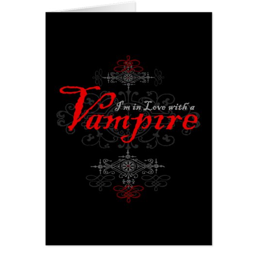 I'm In Love with a Vampire Cards (Front)