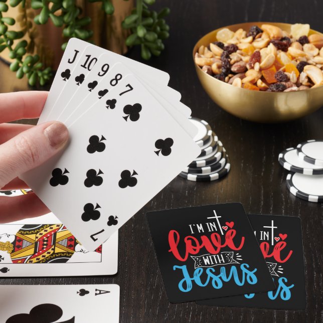 I'M IN LOVE WITH JESUS POKER CARDS (In Situ)