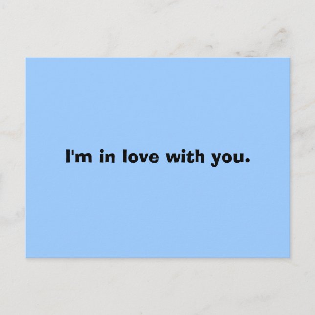 I'm in love with you. postcard (Front)