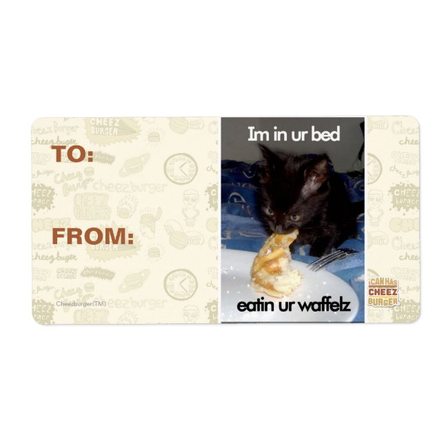 Im in ur bed label (Front)