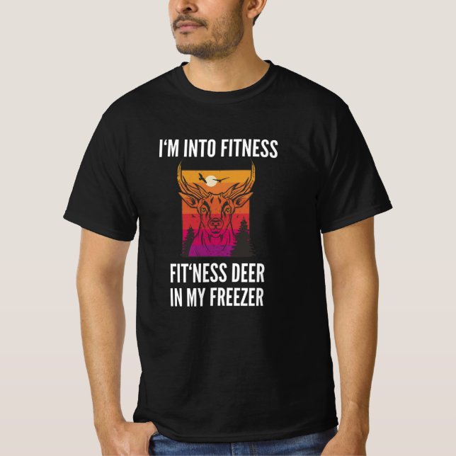 Im Into Fitness Fit'ness Deer In Freezer T-Shirt (Front)