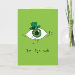 I'm Irish St. Patrick's Day Eye Eyeball Card