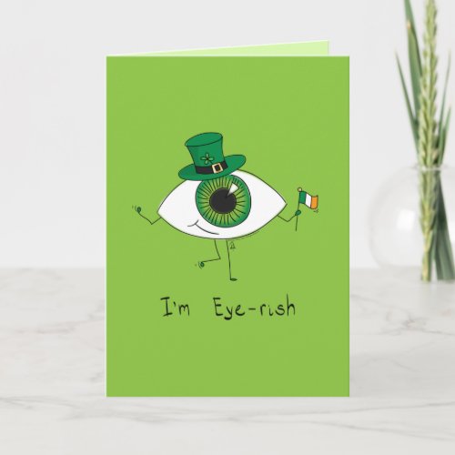 Im Irish St Patricks Day Eye Eyeball Card