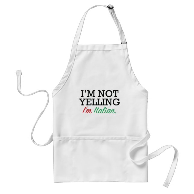 I'm Italian Adult Apron (Front)