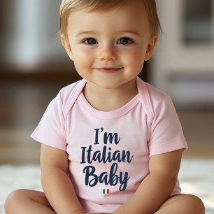 "I'm Italian Baby" Funny Italian Pride Baby Bodysuit