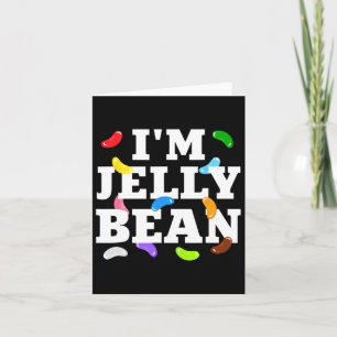 I'm Jelly Bean Halloween Candy Costume Card