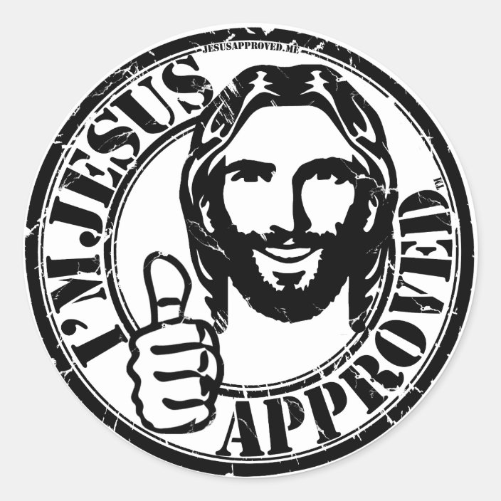 I M Jesus Approved Sticker