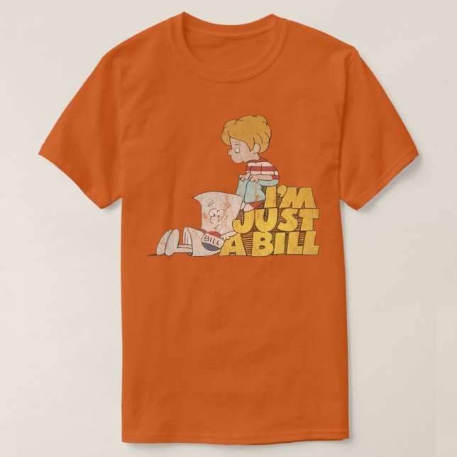 Im Just A Bill Vintage Aesthetic T-Shirt (Design Front)