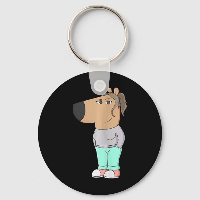 I'm Just A Chill Girl Meme Funny Chill 5  Keychain (Front)