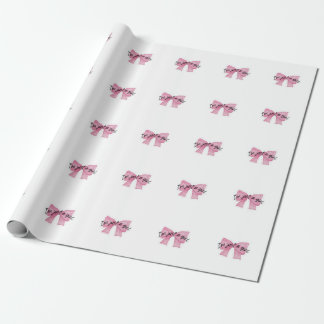 I'm Just A Girl Bow Wrapping Paper| Cute Coquette  Paper