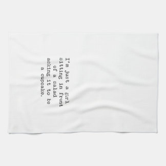 I'm just a girl teatowel kitchen towel