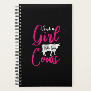 I'm Just A Girl Who Loves Cows Planner