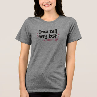 I'm just a portal, sarcastic minimalist humor Tri-Blend shirt