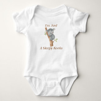 I'm Just a Sleepy Koala Cute Baby Design Bodysuit