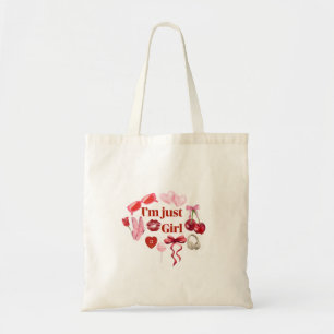 I'm Just Girl – Cute Aesthetic Tote Bag