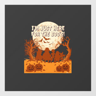 Im Just Here Boos Halloween Kids Silhouette Moon P Floor Decals
