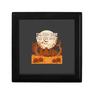 Im Just Here Boos Halloween Kids Silhouette Moon P Gift Box