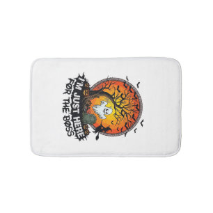 Im Just Here Boss Halloween Ghost Witch Pumpkins_1 Bath Mat