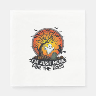 Im Just Here Boss Halloween Ghost Witch Pumpkins_1 Napkins