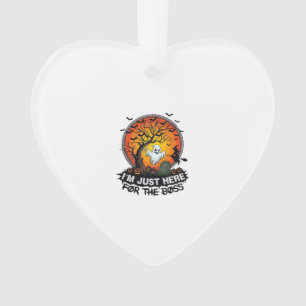 Im Just Here Boss Halloween Ghost Witch Pumpkins_1 Ornament