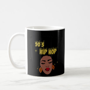I'm Just Here For Music 90's Rap Hip Hop Black Gir Coffee Mug